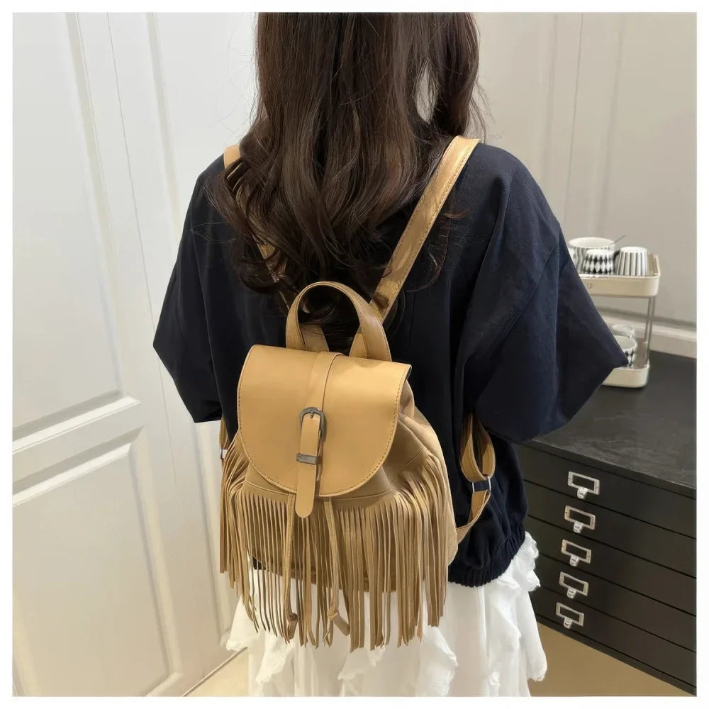 Sac à Dos à Franges Femme