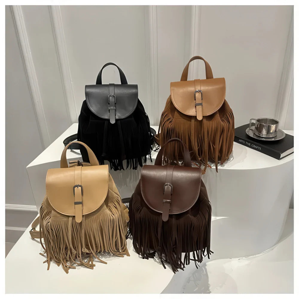 Sac à Dos à Franges Femme