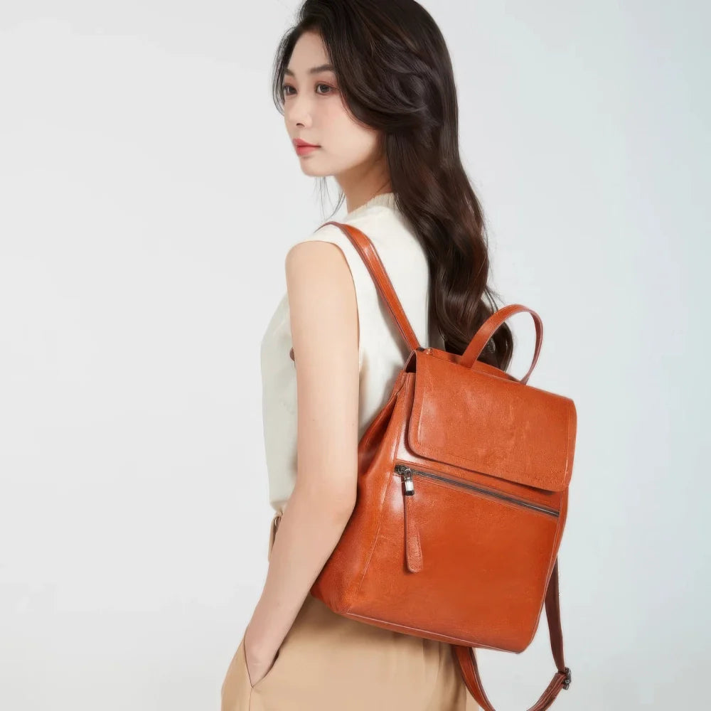 Sac à Dos Marron Femme